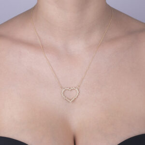Hearth Shaped Diamond Pendant